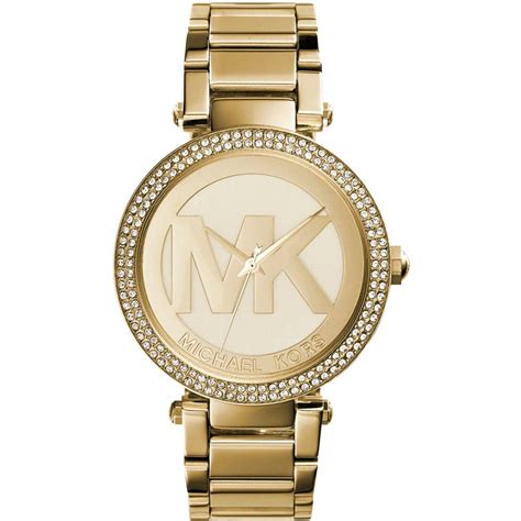 Michael Kors Women's Parker Logo Gold